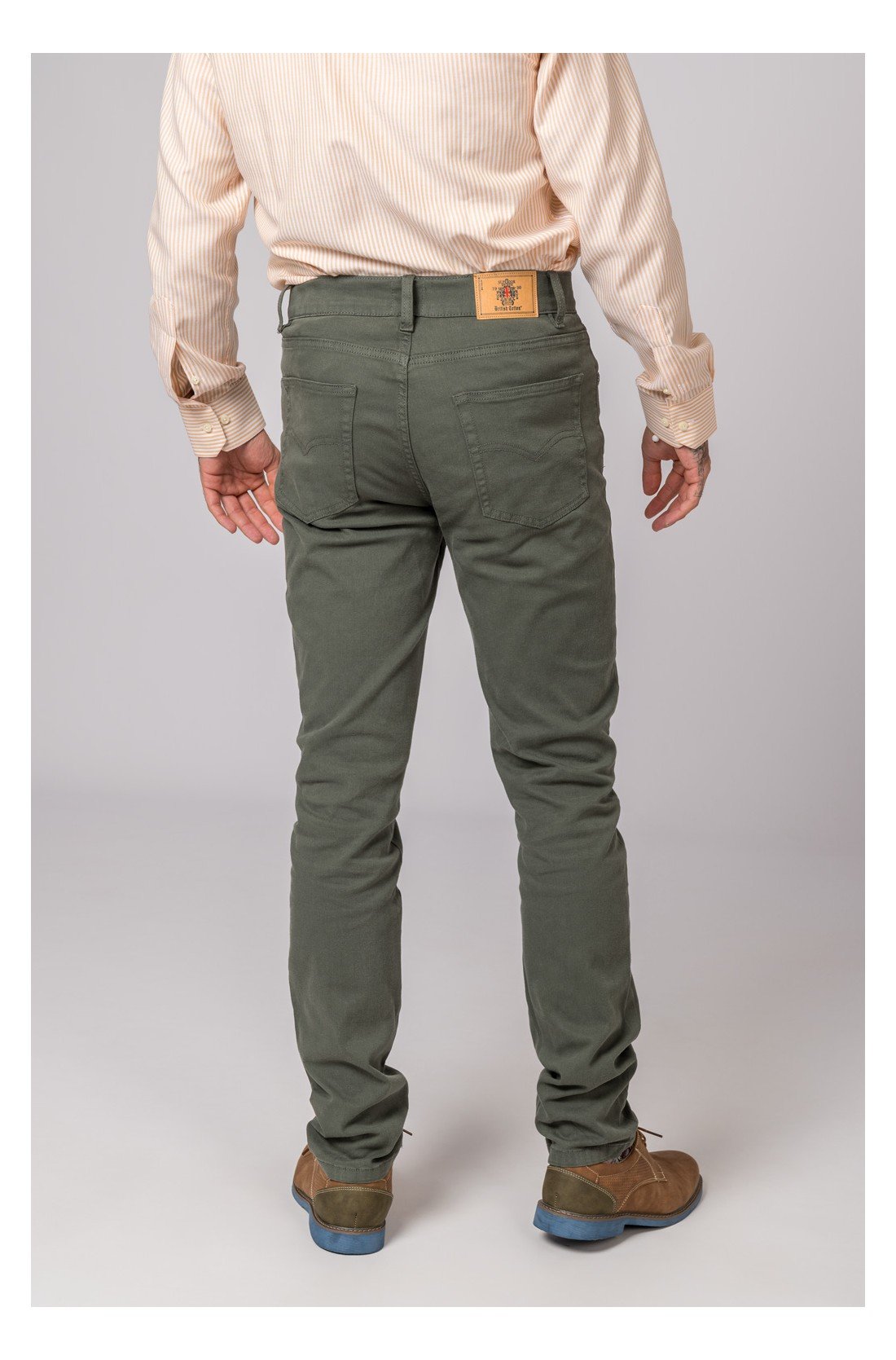 PANTALON 5 BOLSILLOS VERDE - Imagen 3