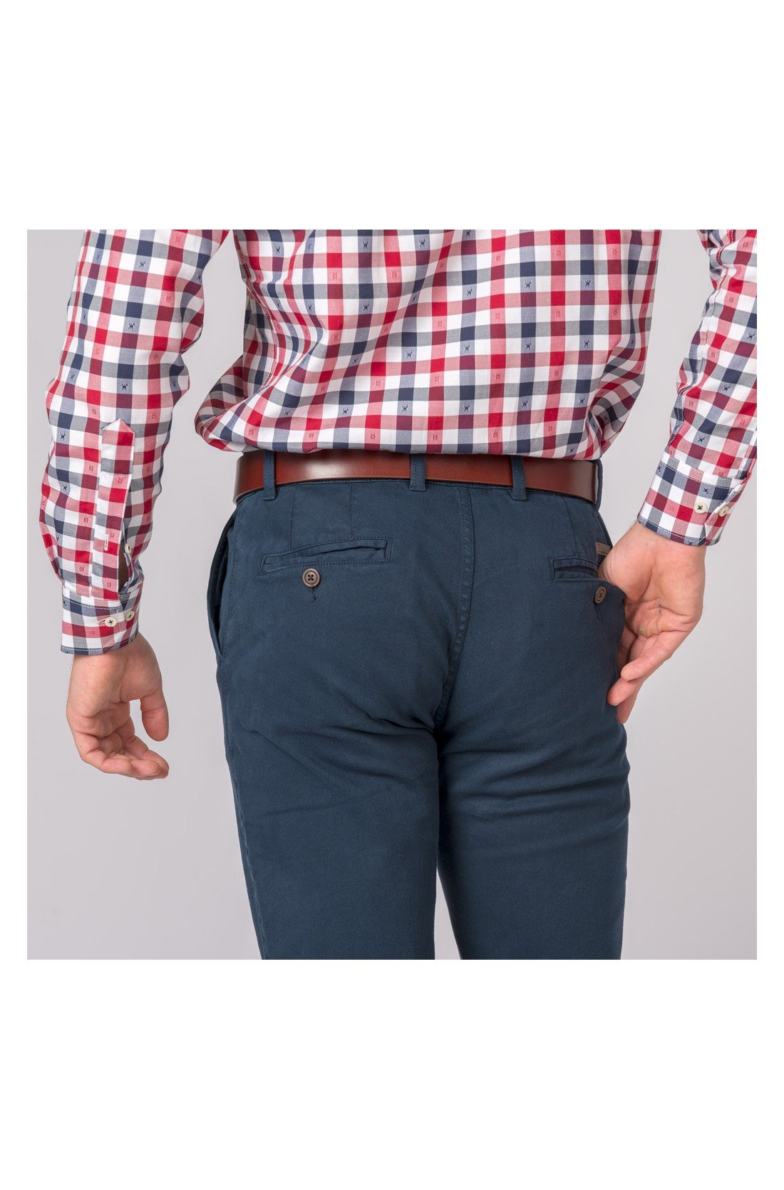 PANTALON CHINO CLASSIC AZUL MARINO - Imagen 3