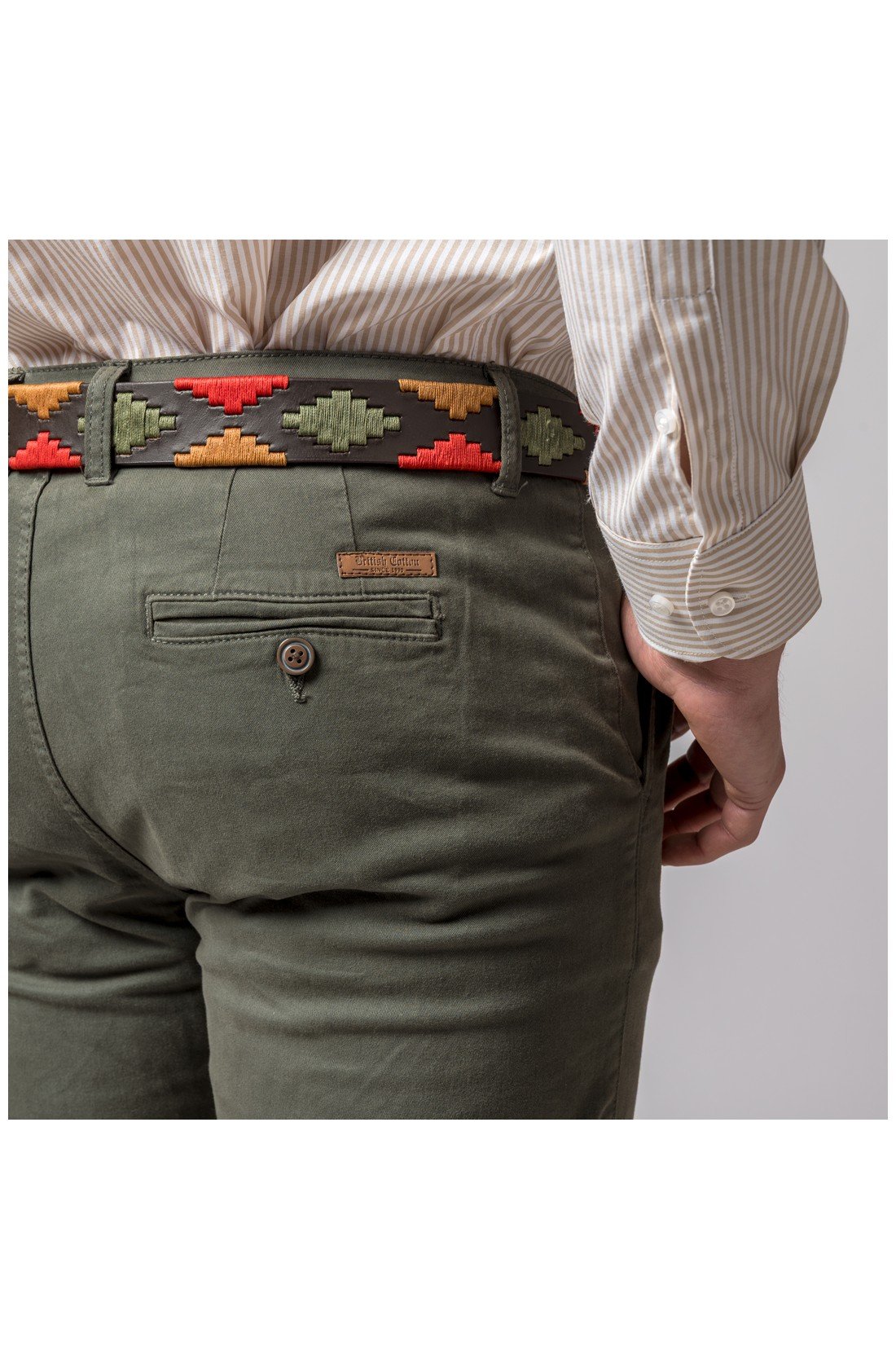 PANTALON CHINO CLASSIC VERDE - Imagen 2