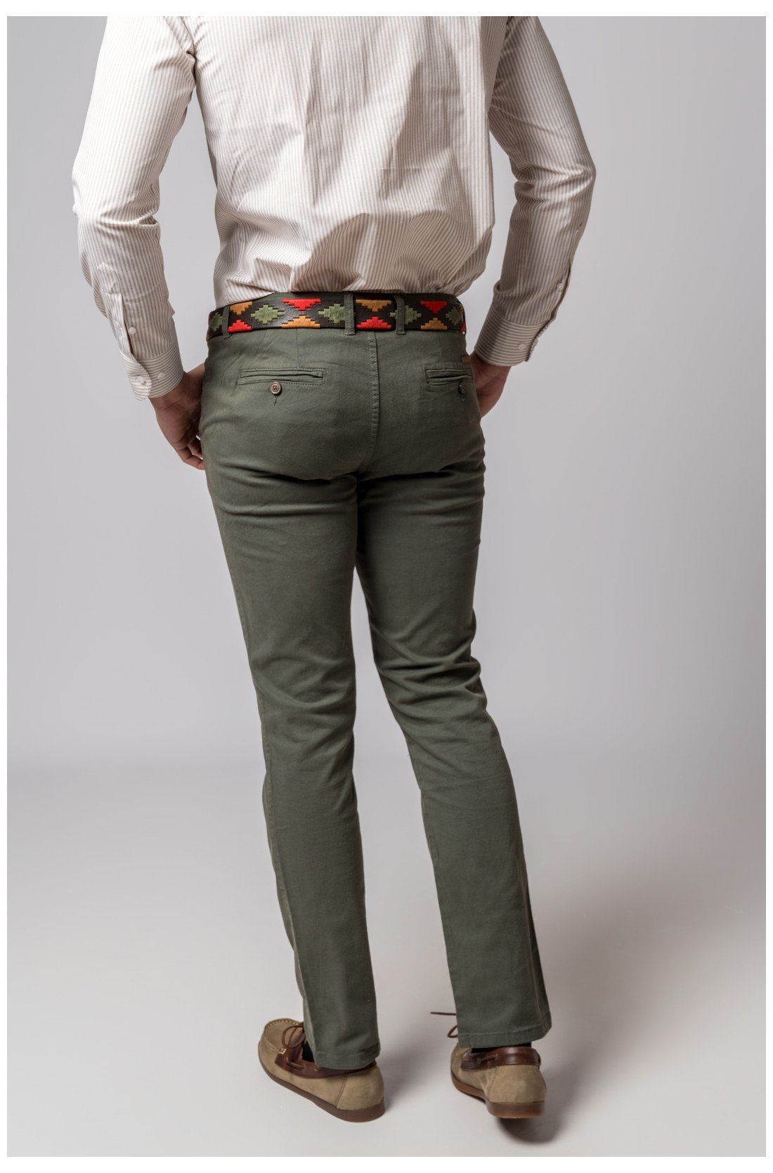 PANTALON CHINO CLASSIC VERDE - Imagen 4