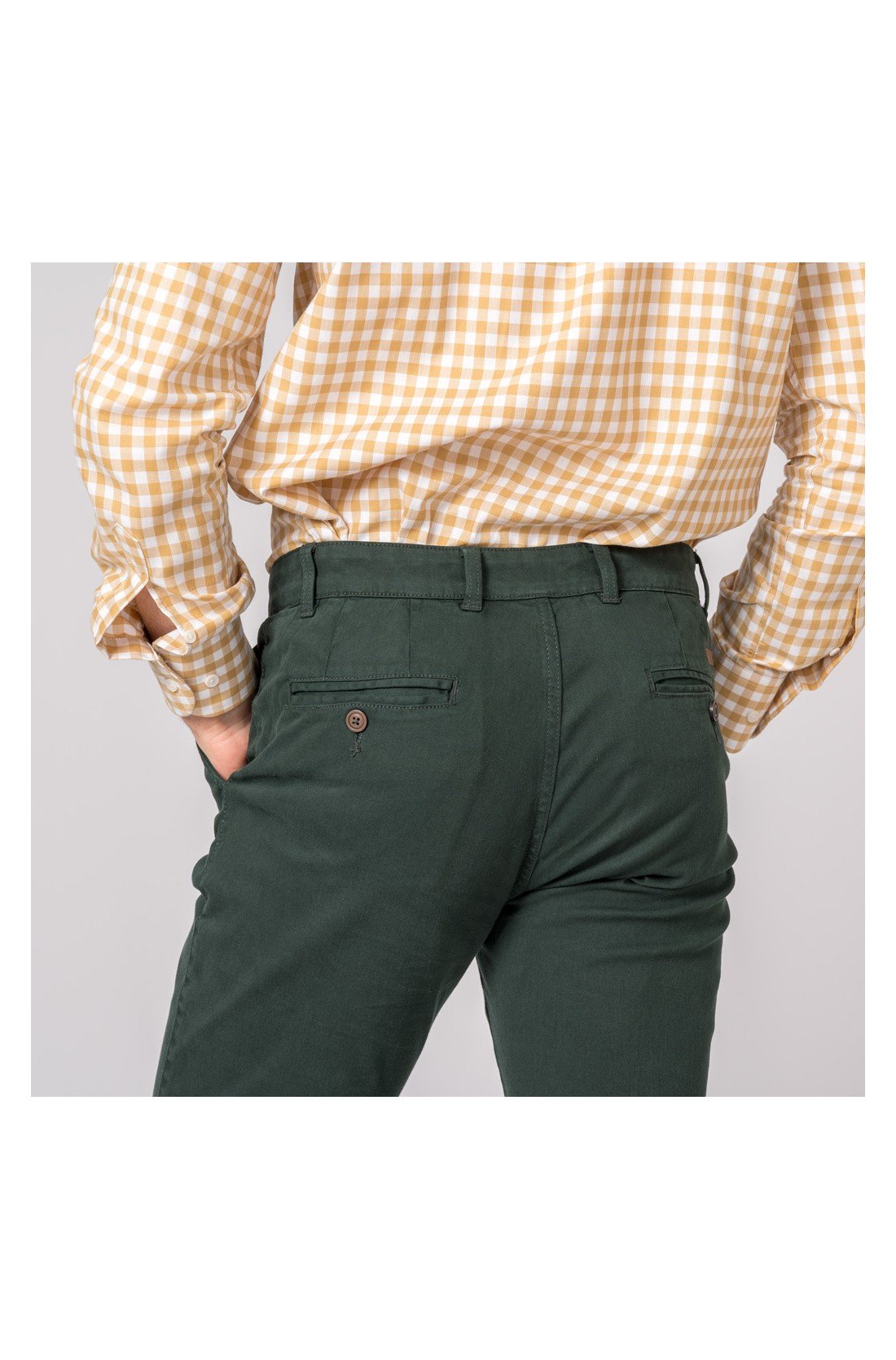 PANTALON CHINO CLASSIC VERDE BOSQUE - Imagen 4