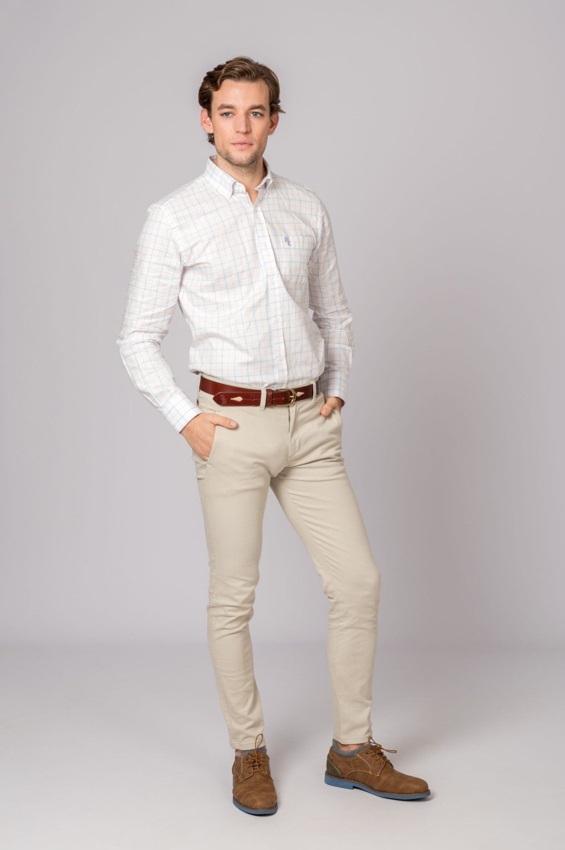 PANTALON CHINO SLIM BEIGE - Imagen 2