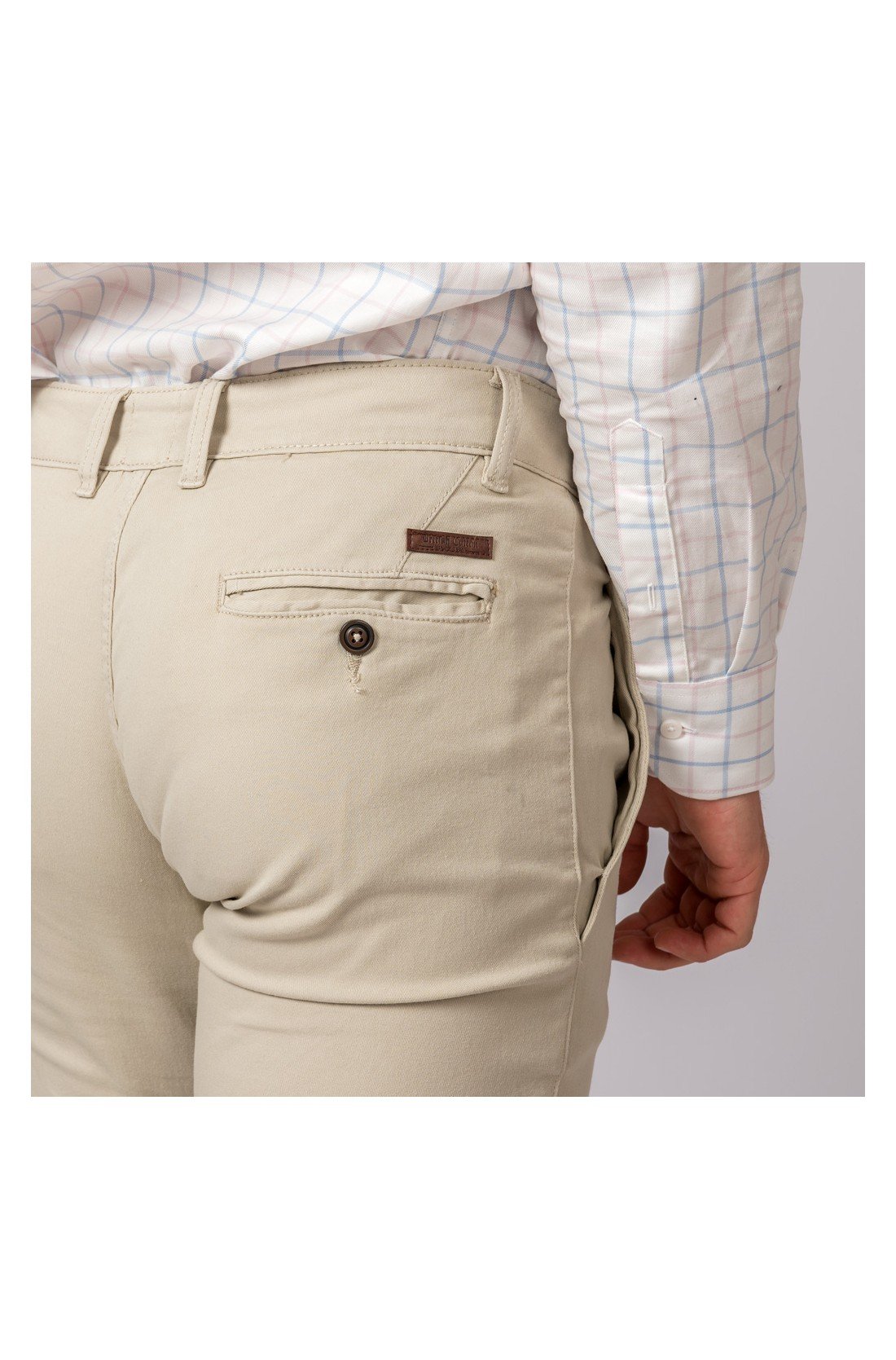 PANTALON CHINO SLIM BEIGE - Imagen 3
