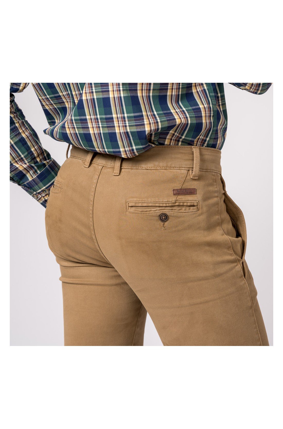 PANTALON CHINO SLIM CAMEL - Imagen 3