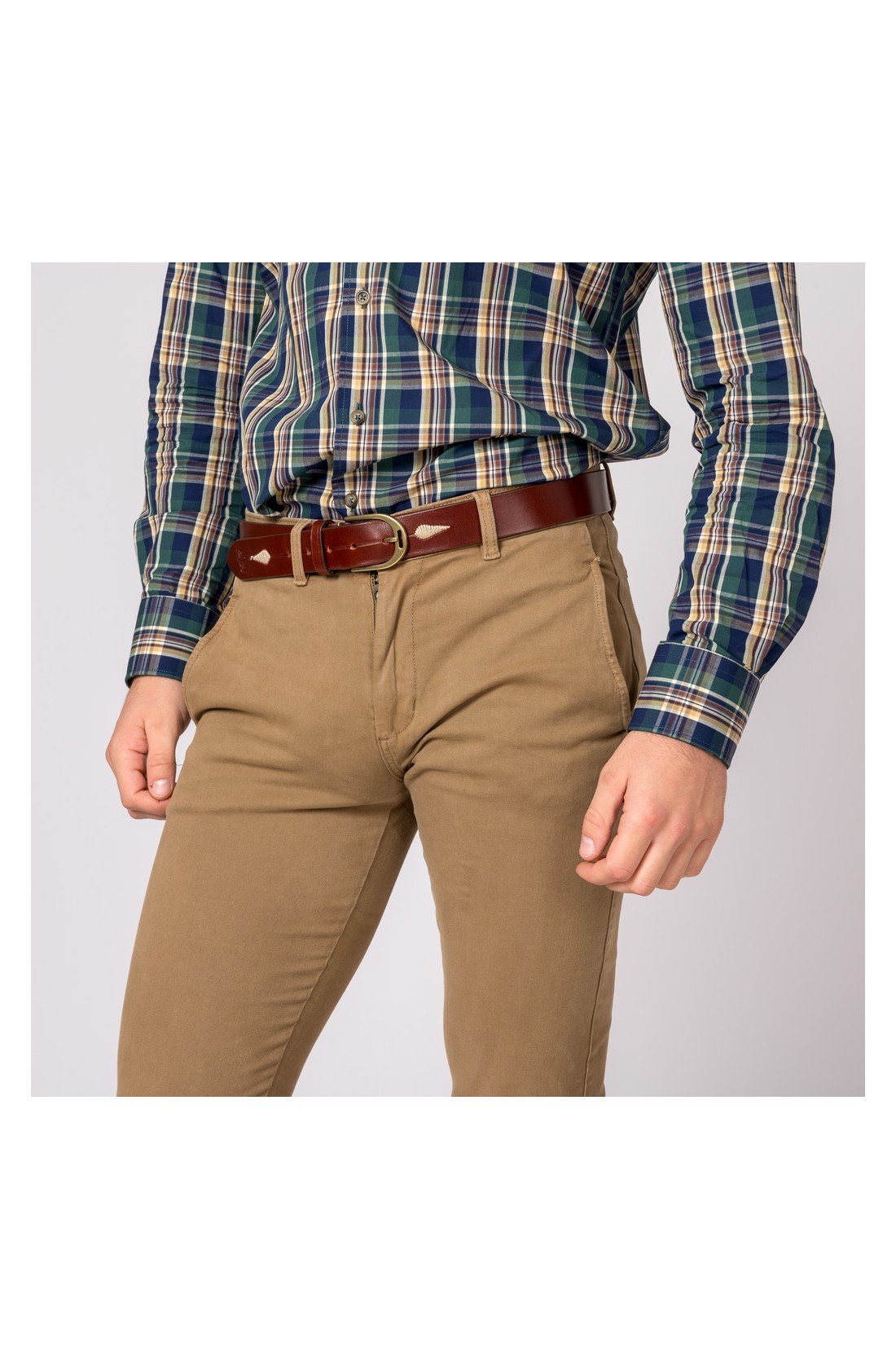 PANTALON CHINO SLIM CAMEL