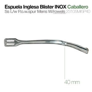 ESPUELA INGLESA BLISTER INOX CABALLERO 23105MR5P40