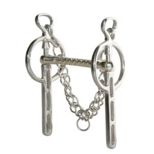 BOCADO LIVERPOOL CON BARBADA Y CADENILLA EN AC. INOX