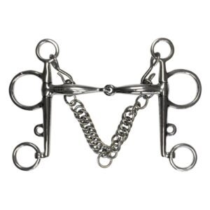 BOCADO PELHAM ARTICULADO INOX.