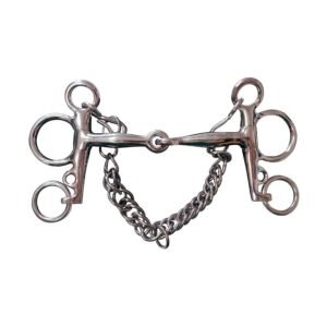 BOCADO PELHAM TOM THUMB ARTICULADO INOX PATILLA CORTA