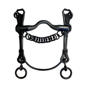 Bocado vaquero de fragua pierna articulada embocadura inglesa