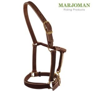 CABEZADA MARJOMAN DE CUADRA EN CUERO CROMO PREESTIRADO