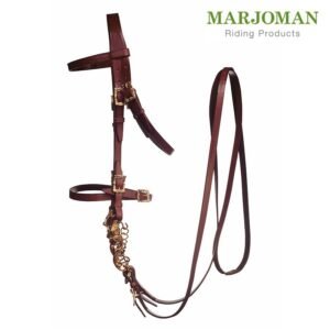 CABEZADA MARJOMAN PORTUGUESA CON HEBILLAS DE CORTESÍA CON RIENDAS