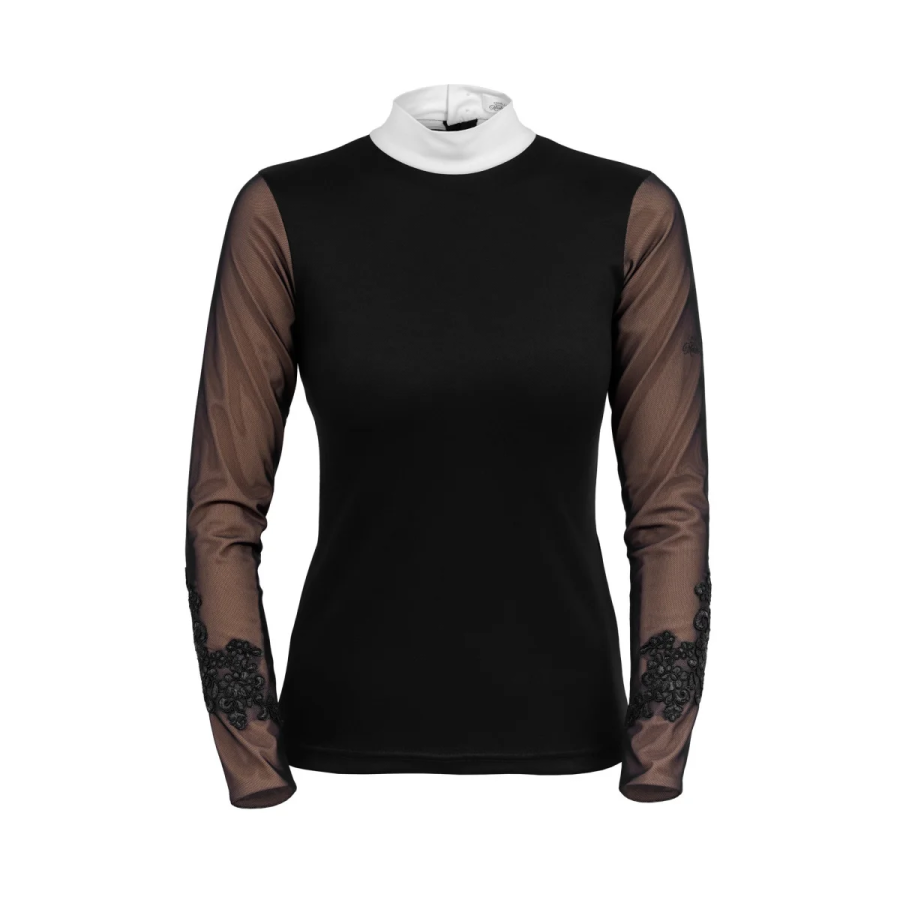 Camiseta de concurso Cavalliera SIGNATURE SLEEVES con forro para mujer, manga larga - Imagen 2