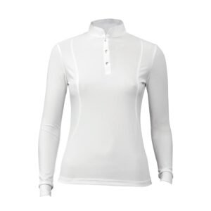 Camiseta de concurso TATTINi manga larga con botones joya para mujer