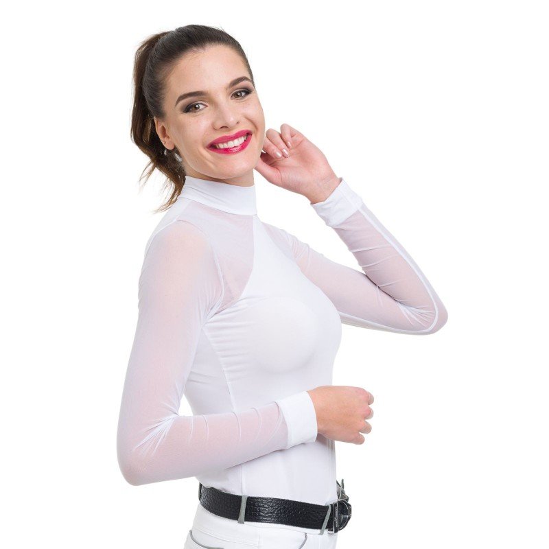 Camiseta hípica de concurso MARIELLE manga larga