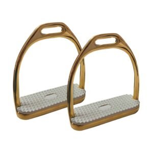 ESTRIBO DORADO CON TACO 12 CM