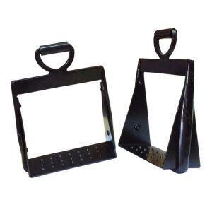 ESTRIBOS PARA EQUITACIÓN DE TRABAJO 13X6 MEDIA CAÑA PAVONADOS