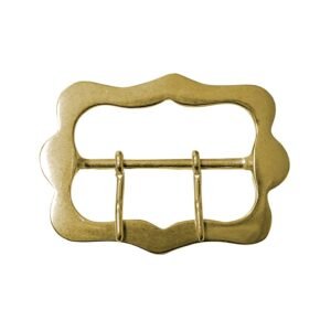HEBILLA PARA COLLAR DE GANADO RECTANGULAR DE LATÓN