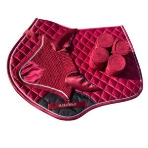 Juego de mantilla de salto + orejeras + vendas
