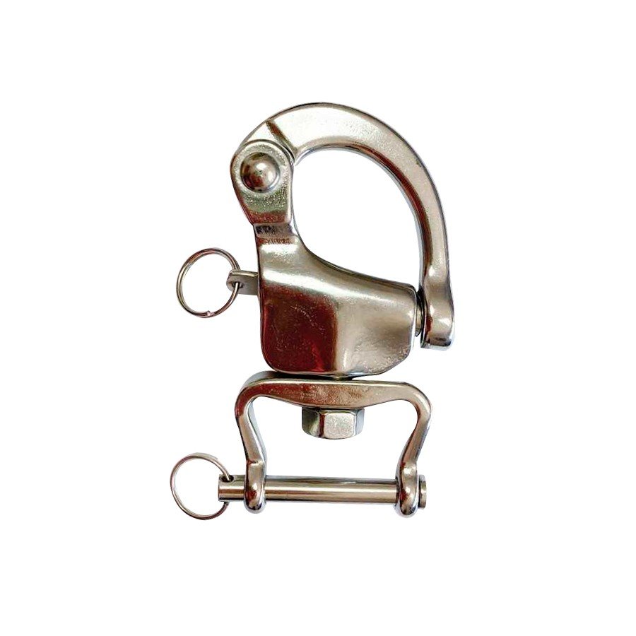 Mosquetón de enganche inox marino 110 mm