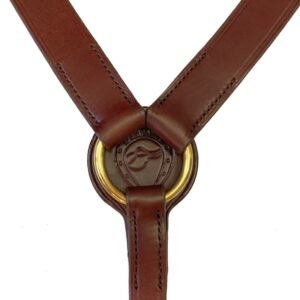 Pechopetral Marjoman inglés de Y hebilla de bronce
