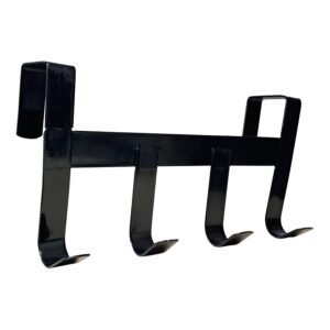 Percha portátil para cabezadas en metal negro