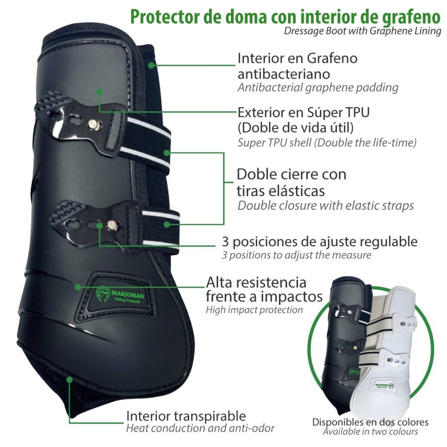 Protector trasero de doma con interior de grafeno (par) - Imagen 4