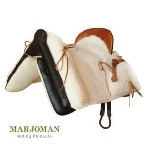 SILLA MARJOMAN VAQUERA PIEL DE CORDERO MOTEADA